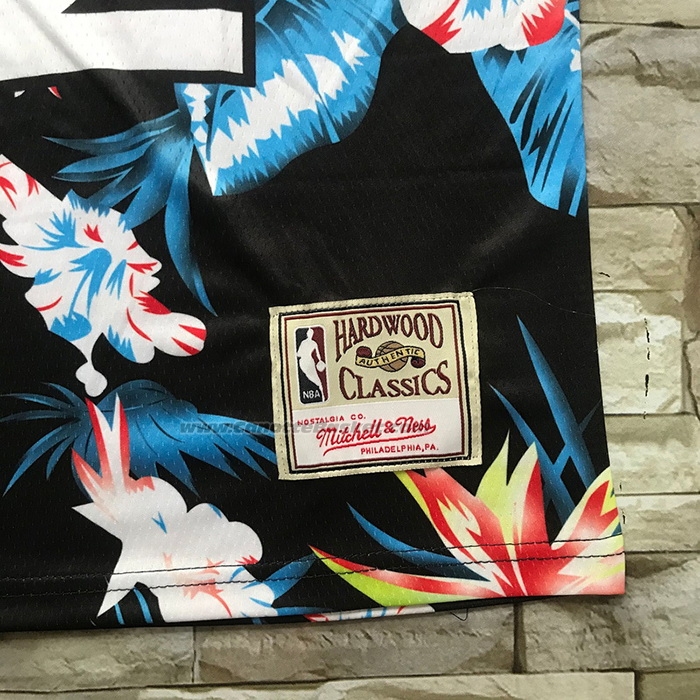 Maglia Orlando Magic Shaquille O'neal NO 32 Floral Fashion Nero